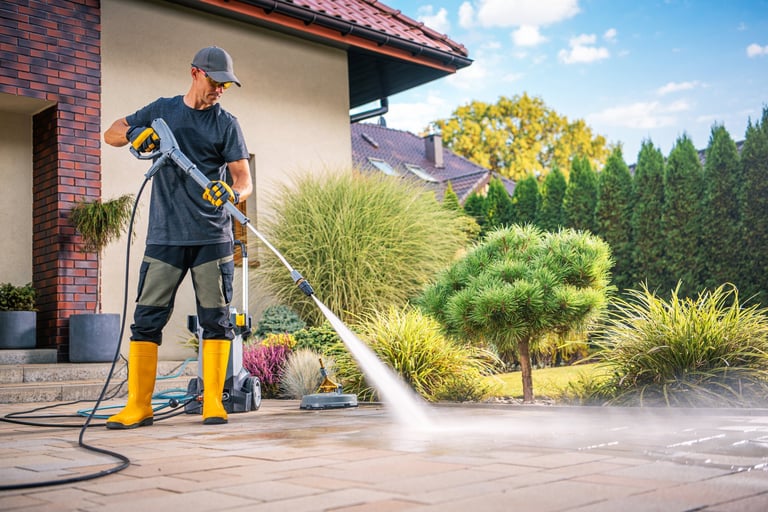 Driveway and patio cleaning